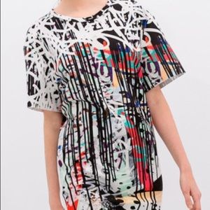 Zara Graffiti Print Dress